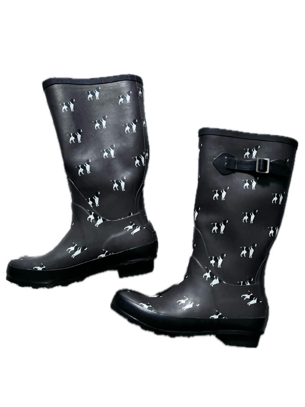 LL Bean Dog Print Wellie Boots